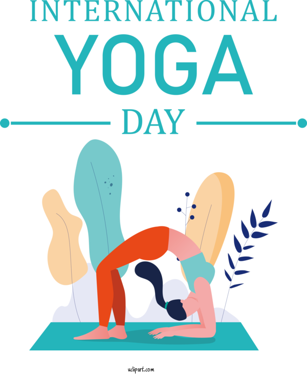 Free Holiday Vector Design Infographic For Yoga Day Clipart Transparent Background