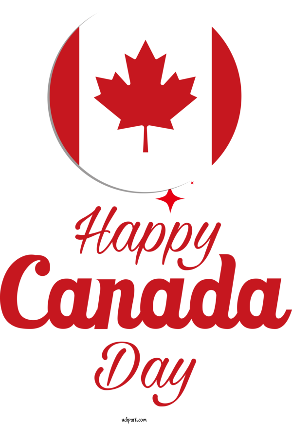 Free Holiday Logo Available Text For Canada Day Clipart Transparent Background