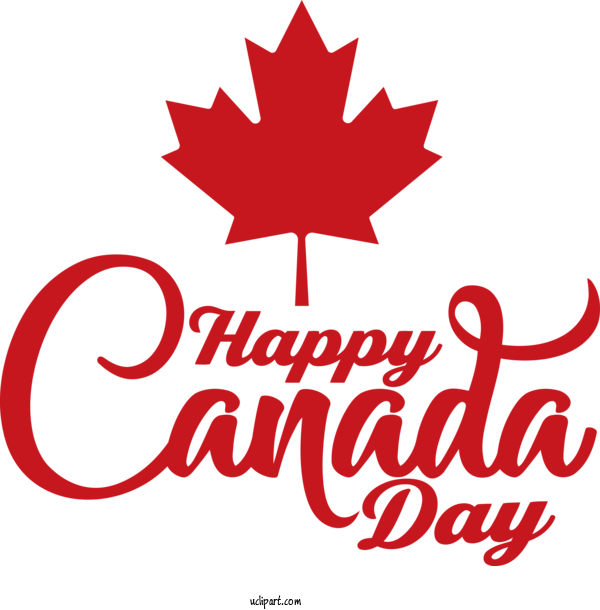 Free Holiday Leaf Canada Logo For Canada Day Clipart Transparent Background