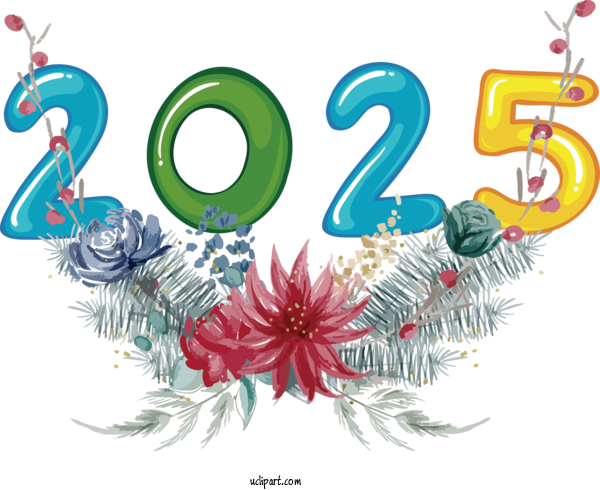 Free New Year Design Symbol Hotel Holiday M For 2025 New Year Clipart Transparent Background