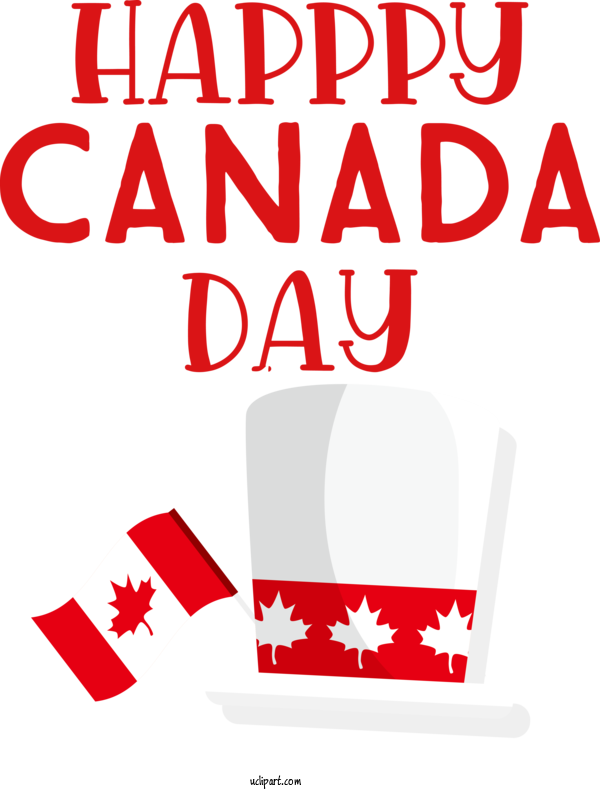Free Holiday Line Sign Geometry For Canada Day Clipart Transparent Background