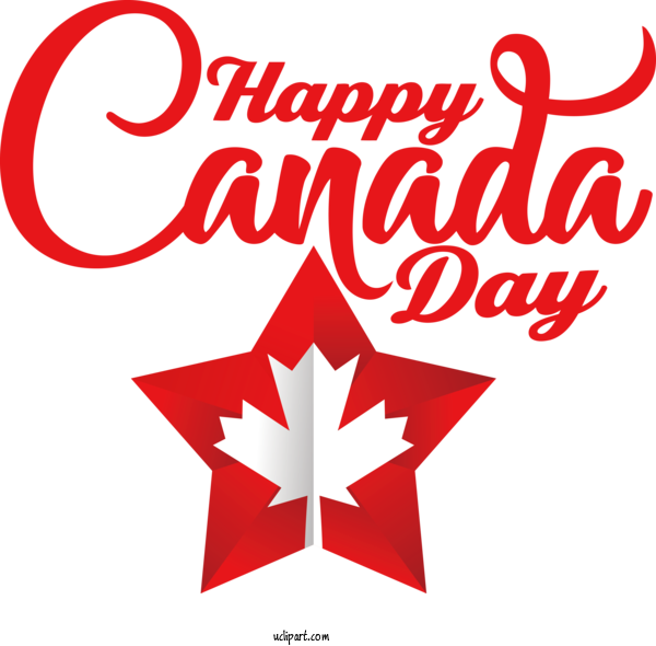 Free Holiday Logo Line Character For Canada Day Clipart Transparent Background