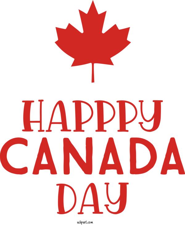 Free Holiday Leaf Flower Logo For Canada Day Clipart Transparent Background