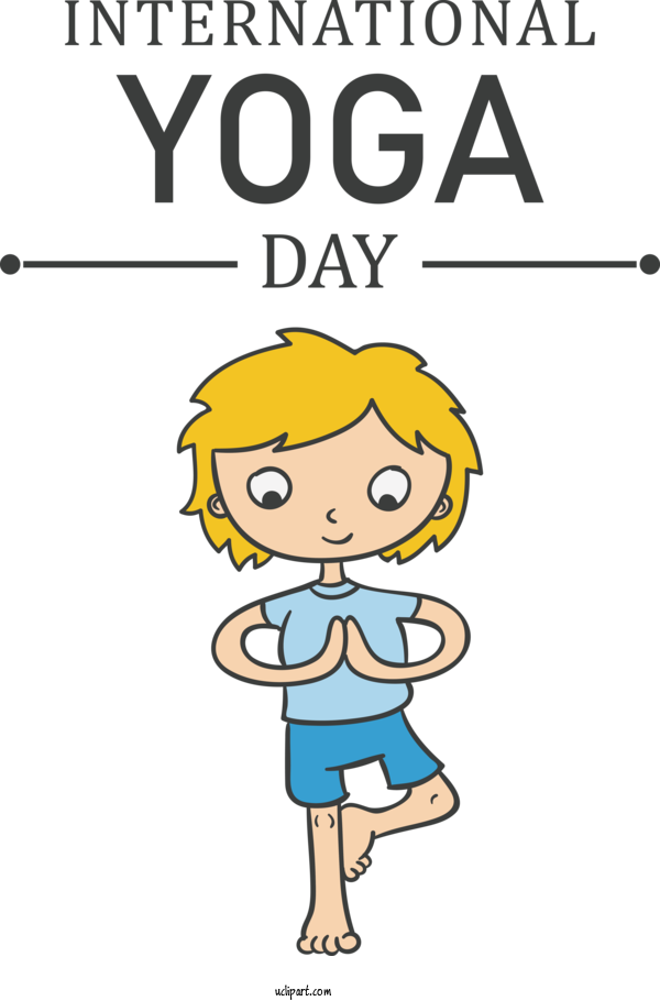 Free Holiday Cartoon Drawing Gesture For Yoga Day Clipart Transparent Background