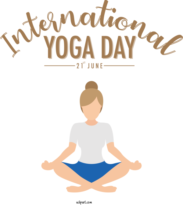 Free Holiday Human Logo Physical Fitness For Yoga Day Clipart Transparent Background