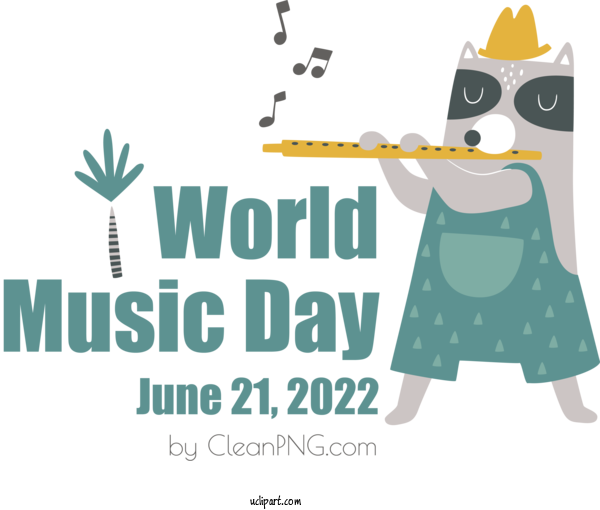 Free Music Day Drawing Design Cartoon For World Music Day Clipart Transparent Background