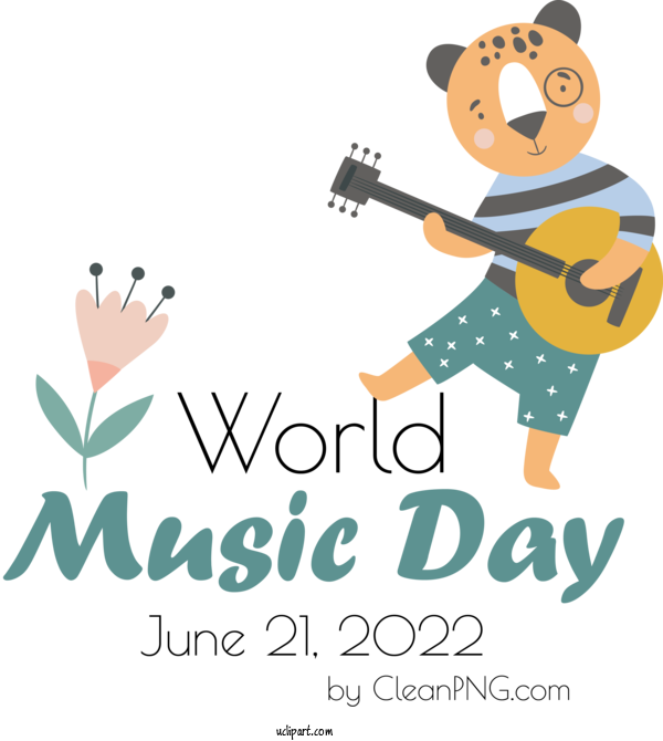 Free Music Day Human Biology Behavior For World Music Day Clipart Transparent Background