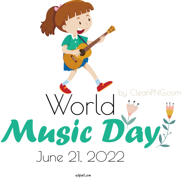 Free Music Day Human Cartoon Live For World Music Day Clipart Transparent Background