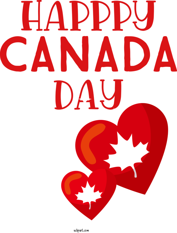 Free Holiday M 095 Heart Line For Canada Day Clipart Transparent Background