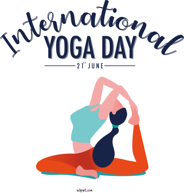 Free Holiday Human Logo Cartoon For Yoga Day Clipart Transparent Background