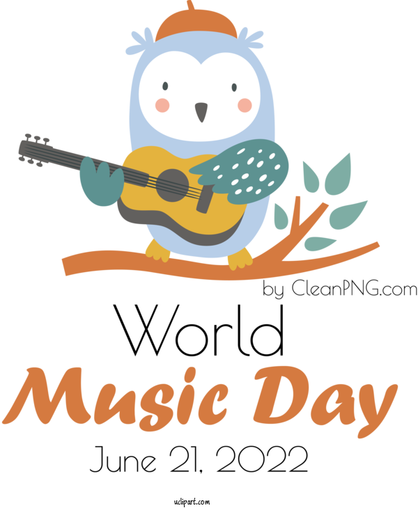 Free Music Day Logo Drawing Cartoon For World Music Day Clipart Transparent Background