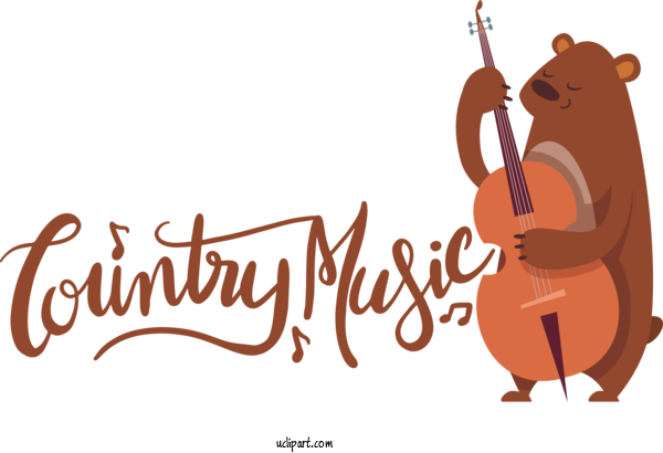 Free Holiday Bears Human Logo For Country Music Clipart Transparent Background