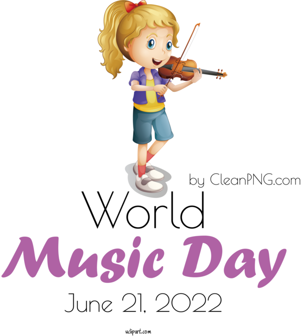 Free Music Day Human Closed Cartoon For World Music Day Clipart Transparent Background