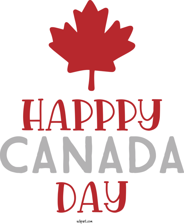 Free Holiday Flower Logo Line For Canada Day Clipart Transparent Background