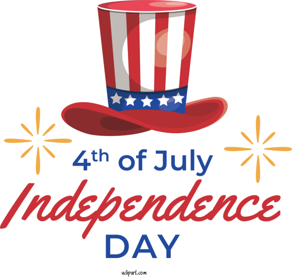 Free US Independence Day Logo Design Line For 4th Of July Clipart Transparent Background