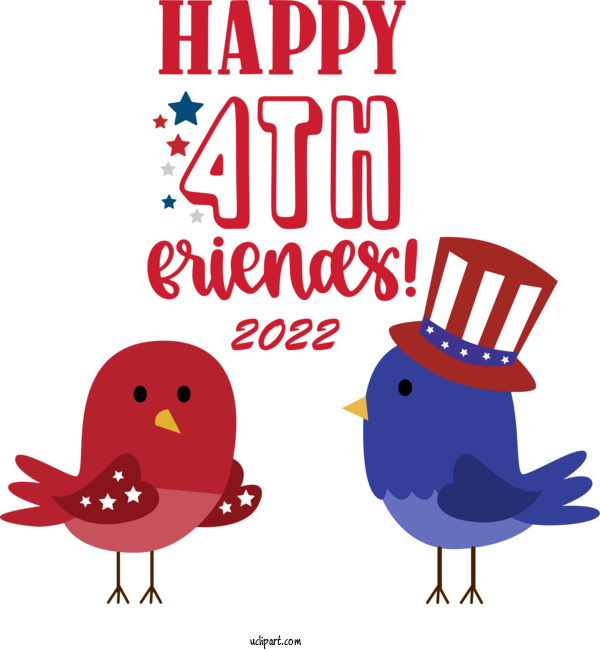 Free US Independence Day Birds Logo Beak For 4th Of July Clipart Transparent Background