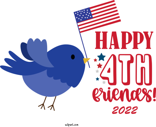 Free US Independence Day Birds Logo Design For 4th Of July Clipart Transparent Background