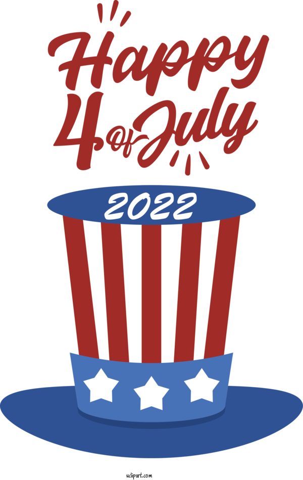 Free US Independence Day Baking Line Logo For 4th Of July Clipart Transparent Background