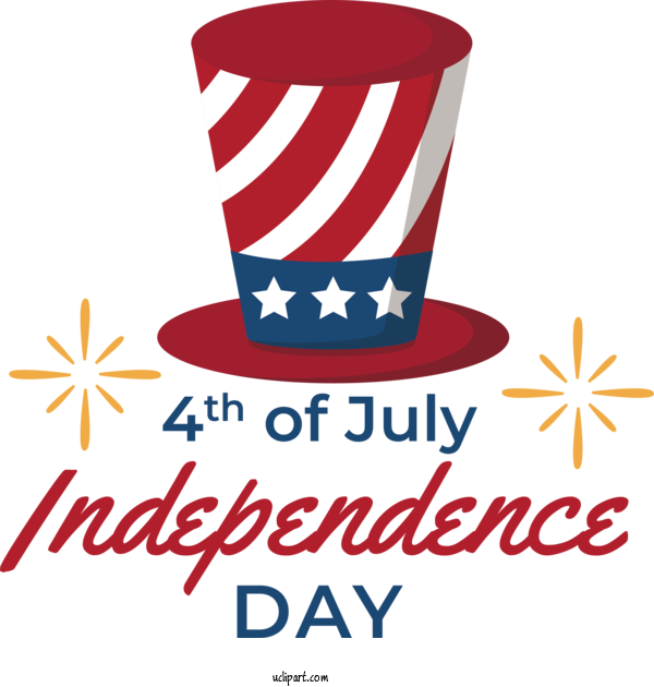 Free US Independence Day Logo Line Solvay Indupa For 4th Of July Clipart Transparent Background