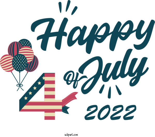 Free US Independence Day Design Logo Line For 4th Of July Clipart Transparent Background