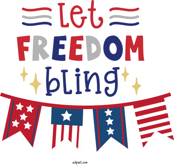 Free Holiday Design Logo Line For Let Freedom Bling Clipart Transparent Background