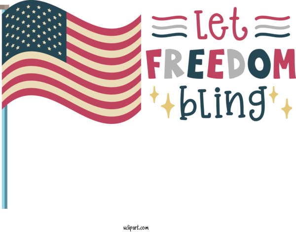 Free Holiday Design Logo United States For Let Freedom Bling Clipart Transparent Background