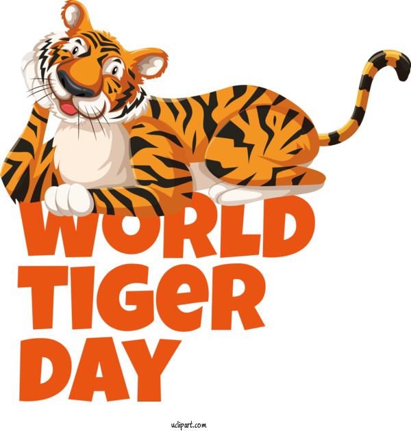Free Holiday Tiger Cheetah Leopard For World Tiger Day Clipart Transparent Background