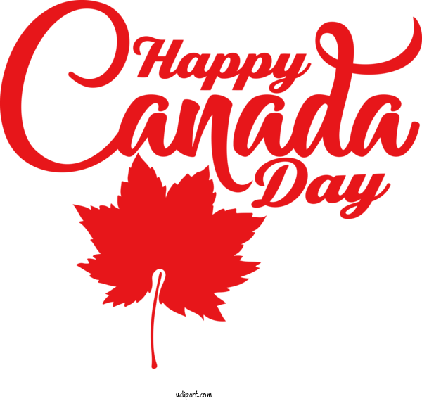 Free Holiday Leaf Flower Logo For Canada Day Clipart Transparent Background