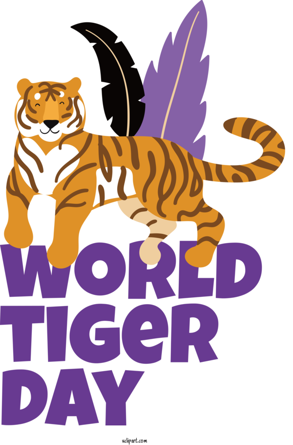 Free Holiday Cat Bengal Tiger Lion For World Tiger Day Clipart Transparent Background