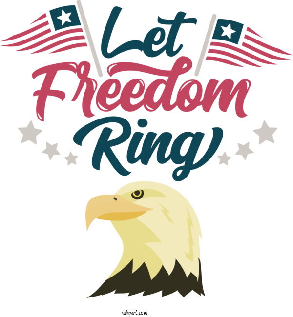 Free Holiday Birds Bird Of Prey Logo For Let Freedom Ring Clipart Transparent Background