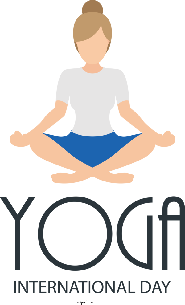 Free Holiday Human Logo For Yoga Day Clipart Transparent Background