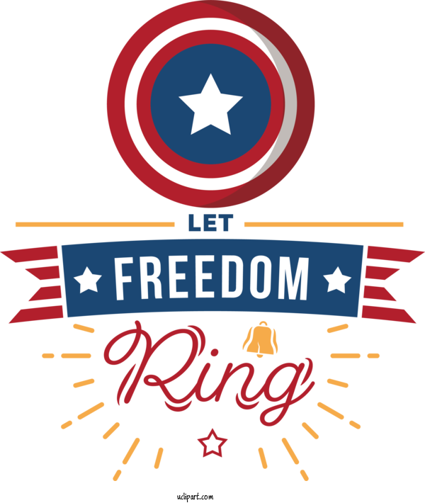 Free Holiday Independence Day United States Design For Let Freedom Ring Clipart Transparent Background