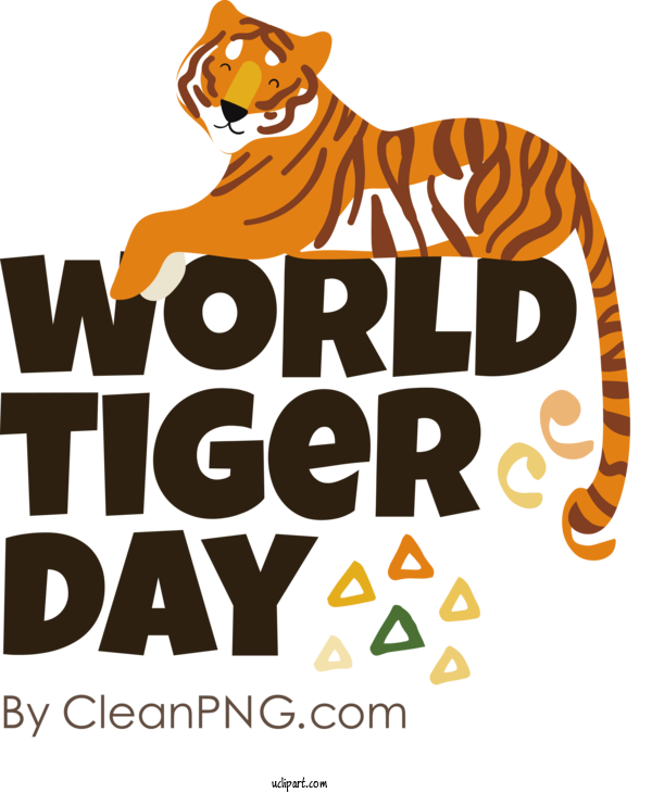 Free Holiday Tiger  Fagor For World Tiger Day Clipart Transparent Background
