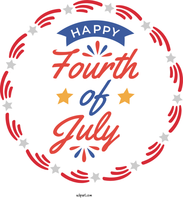 Free Holiday Logo Line Mathematics For 4th Of July Clipart Transparent Background