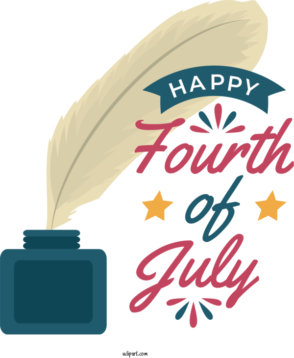 Free Holiday Logo Design Line For 4th Of July Clipart Transparent Background