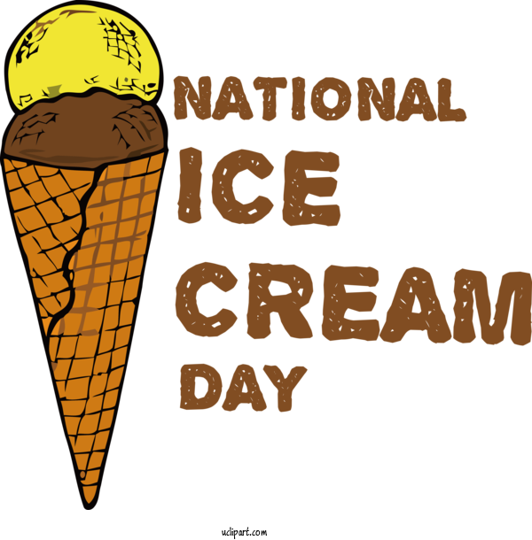 Free Holiday Ice Cream Cone Ice Cream Logo For Ice Cream Day Clipart Transparent Background