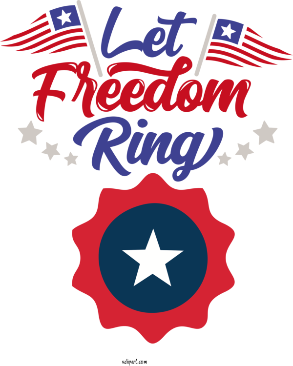 Free Holiday Logo Design Line For Let Freedom Ring Clipart Transparent Background