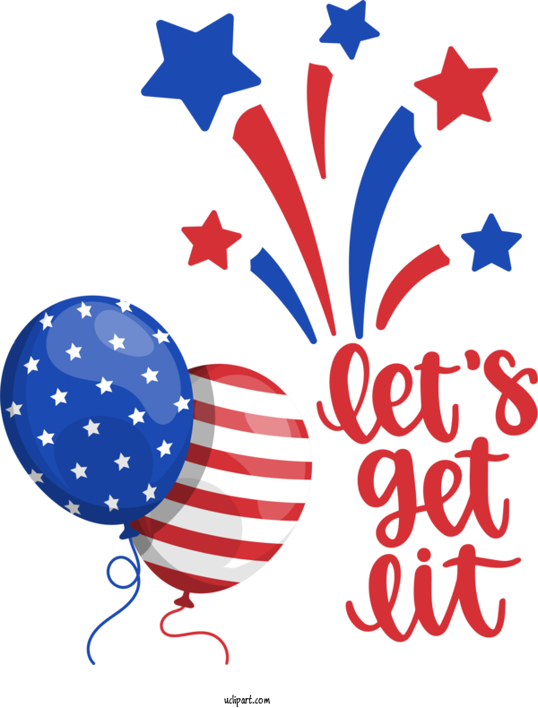 Free Independence Day Drawing Vector Painting For 4th Of July Clipart Transparent Background