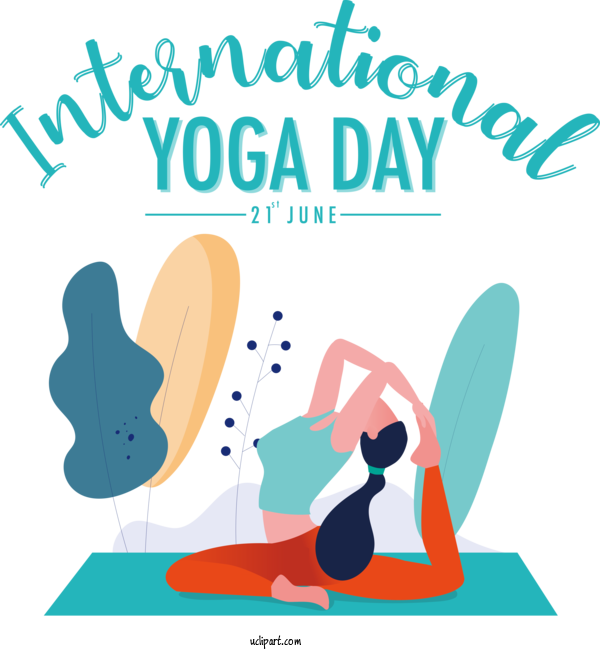 Free Holiday Human Cartoon Behavior For Yoga Day Clipart Transparent Background