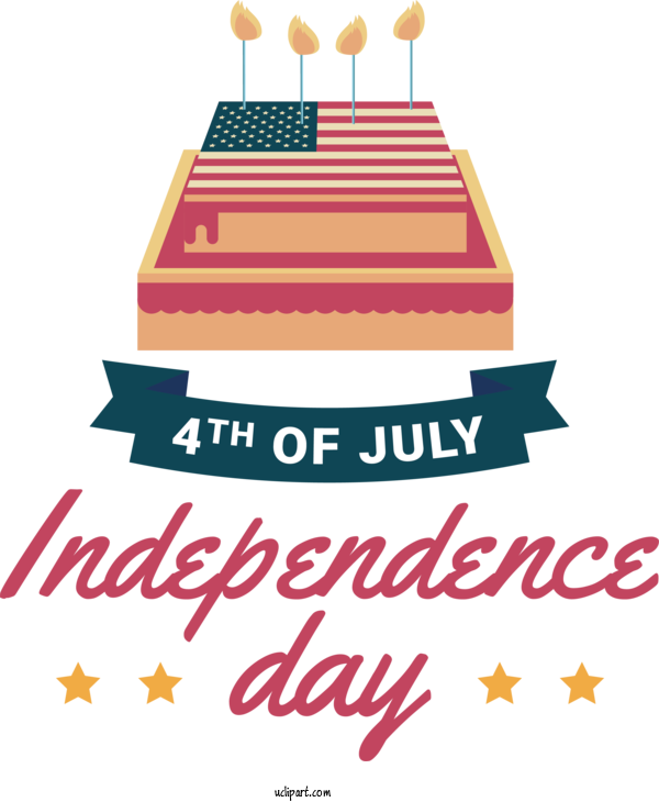 Free Independence Day Design Logo Line For 4th Of July Clipart Transparent Background