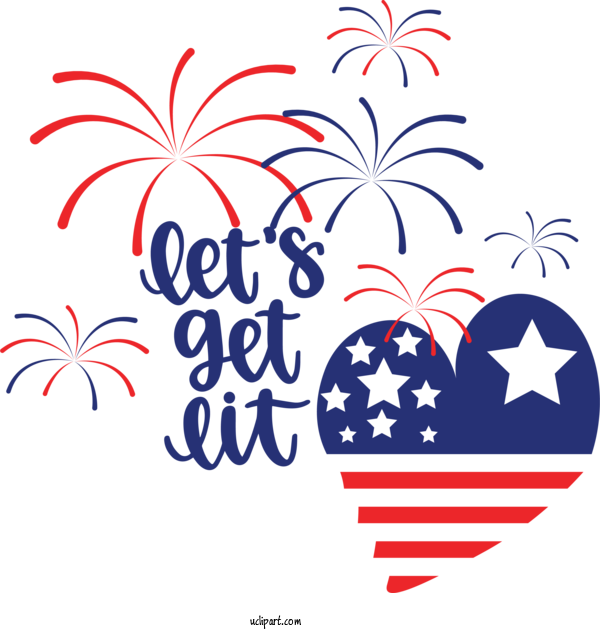 Free Independence Day Drawing Vector Logo For 4th Of July Clipart Transparent Background