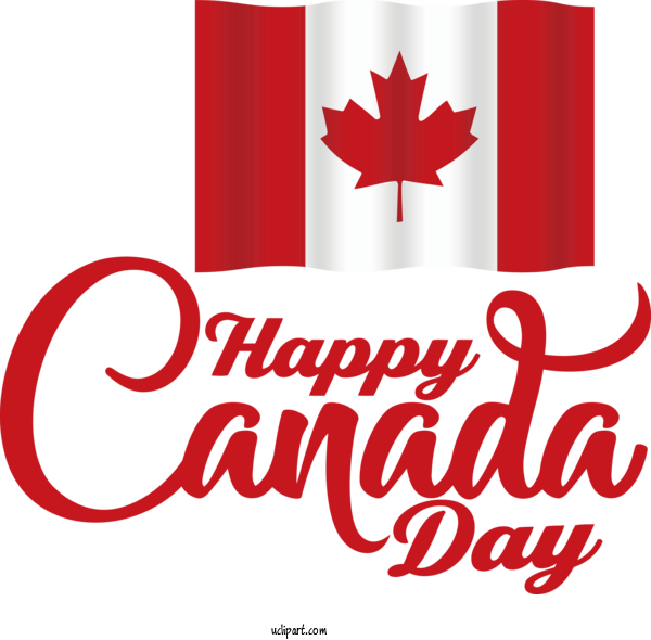 Free Holiday Logo Canada For Canada Day Clipart Transparent Background