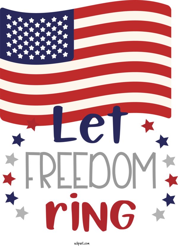 Free Holiday Flag Of The United States United States Flag For Let Free Ring Clipart Transparent Background