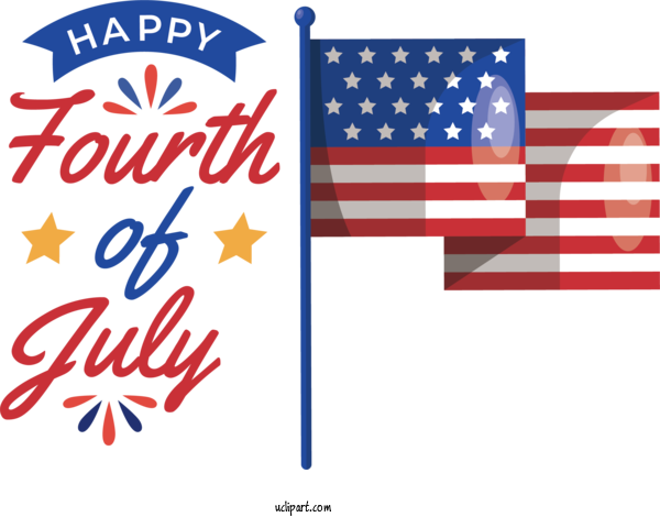 Free Holiday United States Flag Of The United States Flag For 4th Of July Clipart Transparent Background
