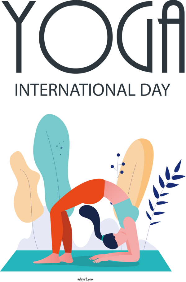 Free Holiday International Day Of Yoga Yoga June 21 For Yoga Day Clipart Transparent Background