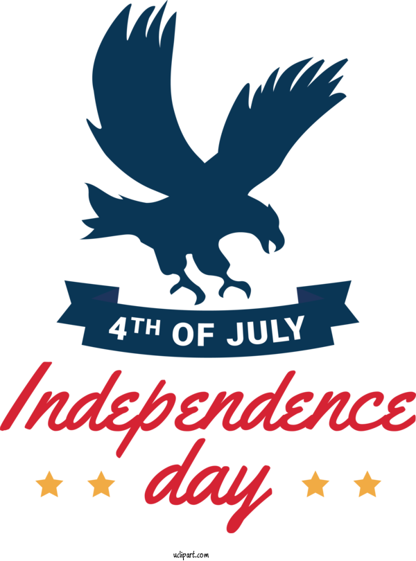 Free Independence Day Birds Logo Bird Of Prey For 4th Of July Clipart Transparent Background
