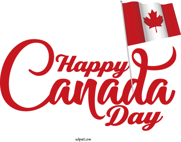Free Holiday Logo Canada Line For Canada Day Clipart Transparent Background