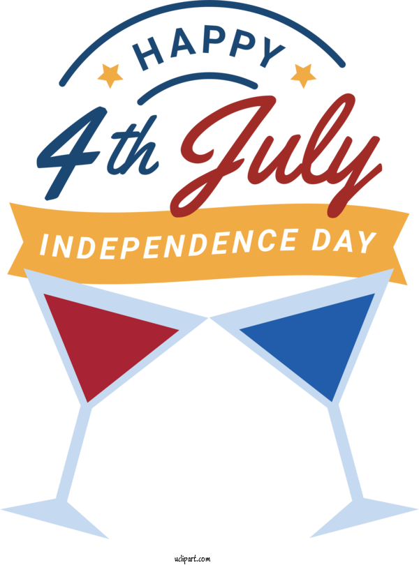 Free Holiday Logo Line Signage For 4th Of July Clipart Transparent Background