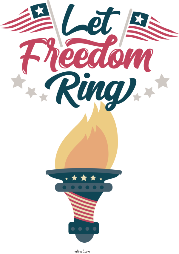 Free Holiday Poster Logo Design For Let Freedom Ring Clipart Transparent Background