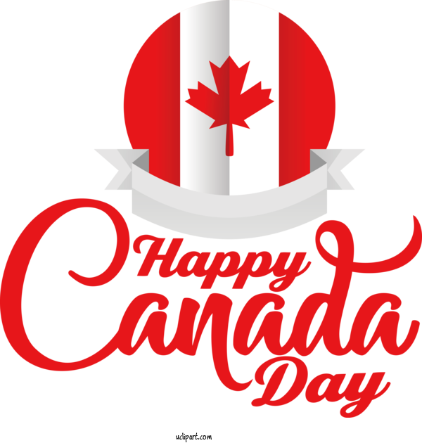 Free Holiday Logo Canada Flower For Canada Day Clipart Transparent Background